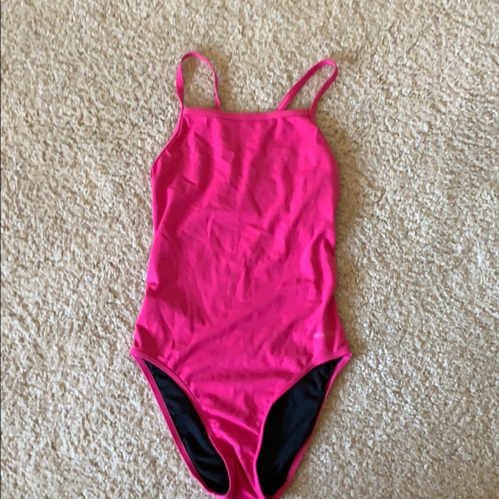 sporti one price swim suit-hot pink